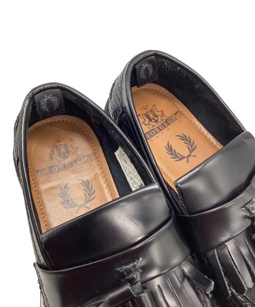 FRED PERRY（フレッドペリー）FRED PERRY (フレッドペリー) GEORGE COX (ジョージコックス) ローファー ブラック サイズ:UK7の古着・服飾アイテム
