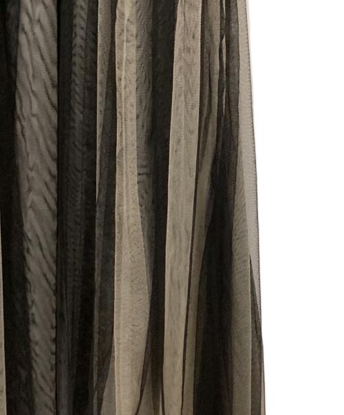 JILL STUART（ジルスチュアート）JILL STUART (ジルスチュアート) ニュアンスチュールニットドッキングワンピース ブラック サイズ:4の古着・服飾アイテム