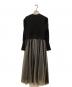JILL STUART (ジルスチュアート) ニュアンスチュールニットドッキングワンピース ブラック サイズ:4：5000円