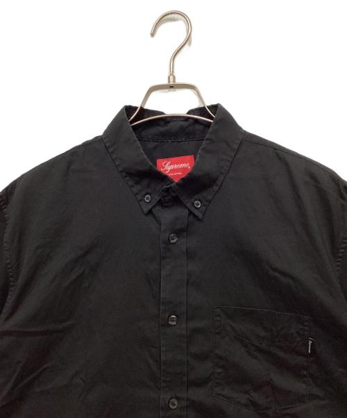 SUPREME（シュプリーム）SUPREME (シュプリーム) OXFORD S/S SHIRT/オックスフォードショートスリーブシャツ ブラック サイズ:Lの古着・服飾アイテム