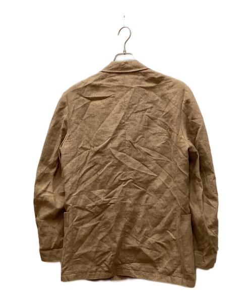 MARKAWARE（マーカウェア）MARKAWARE (マーカウェア) SILK HOUNDTOOTH W BREATHTED JACKET SET/シルクハウンドトゥースブリーチドジャケットセット ブラウン サイズ:2の古着・服飾アイテム