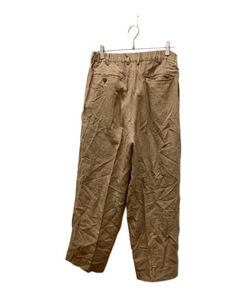 MARKAWARE（マーカウェア）MARKAWARE (マーカウェア) SILK HOUNDTOOTH W BREATHTED JACKET SET/シルクハウンドトゥースブリーチドジャケットセット ブラウン サイズ:2の古着・服飾アイテム