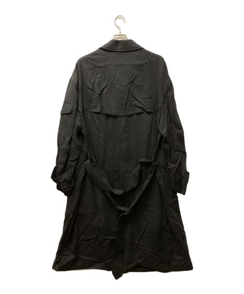 s'yte（サイト）s'yte (サイト) BIO-WASH LYOCELL TWILL OVERSIZE MILITARY COAT/リヨセルオーバーコート ブラック サイズ:3の古着・服飾アイテム