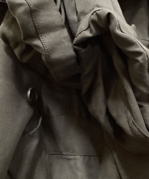s'yte（サイト）s'yte (サイト) BIO-WASH LYOCELL TWILL OVERSIZE MILITARY COAT/リヨセルオーバーコート ブラック サイズ:3の古着・服飾アイテム