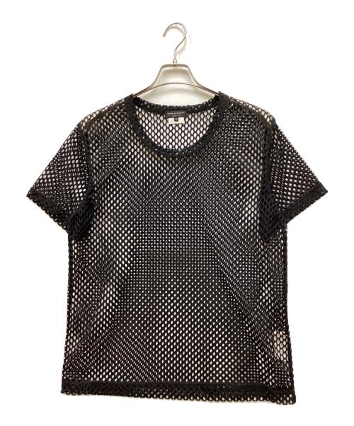 COMME des GARCONS HOMME PLUS（コムデギャルソンオムプリュス）COMME des GARCONS HOMME PLUS (コムデギャルソンオムプリュス) メッシュTシャツ ブラック サイズ:Mの古着・服飾アイテム