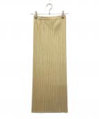 PLEATS PLEASEプリーツプリーズ）の古着「プリーツスカート」｜アイボリー