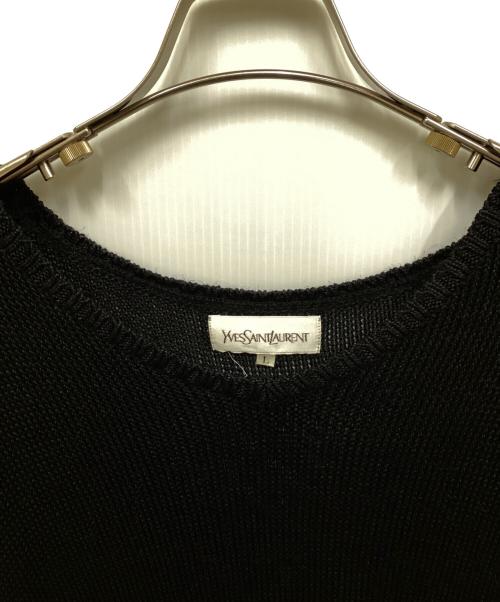 Yves Saint Laurent（イヴサンローラン）Yves Saint Laurent (イヴサンローラン) ローゲージS/Sニット ブラック サイズ:Lの古着・服飾アイテム