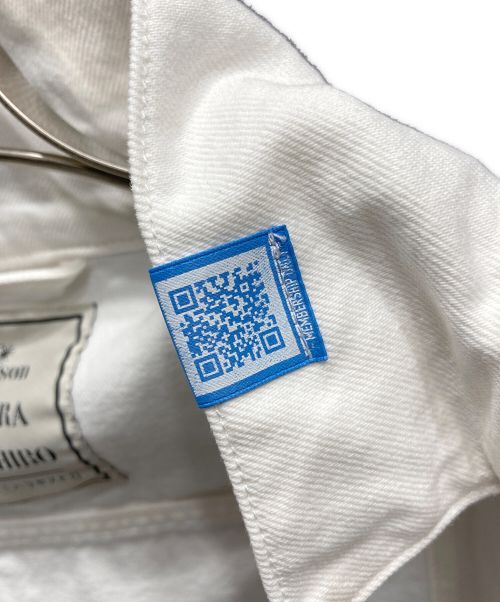 Maison MIHARA YASUHIRO（メゾン ミハラ ヤスヒロ）Maison MIHARA YASUHIRO (メゾン ミハラ ヤスヒロ) 変形デニムジャケット ホワイト サイズ:Fの古着・服飾アイテム