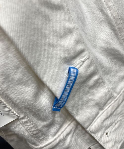 Maison MIHARA YASUHIRO（メゾン ミハラ ヤスヒロ）Maison MIHARA YASUHIRO (メゾン ミハラ ヤスヒロ) 変形デニムジャケット ホワイト サイズ:Fの古着・服飾アイテム