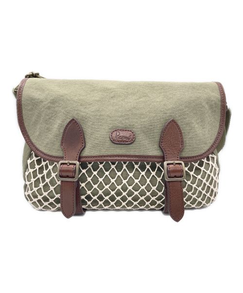 PAPAS（パパス）PAPAS (パパス) ハンティングショルダーバッグ オリーブの古着・服飾アイテム