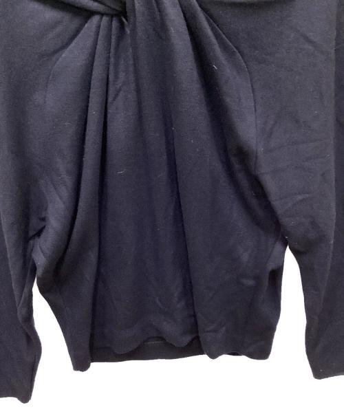 CYCLAS（シクラス）CYCLAS (シクラス) フロントギャザーニット ネイビー サイズ:XSの古着・服飾アイテム