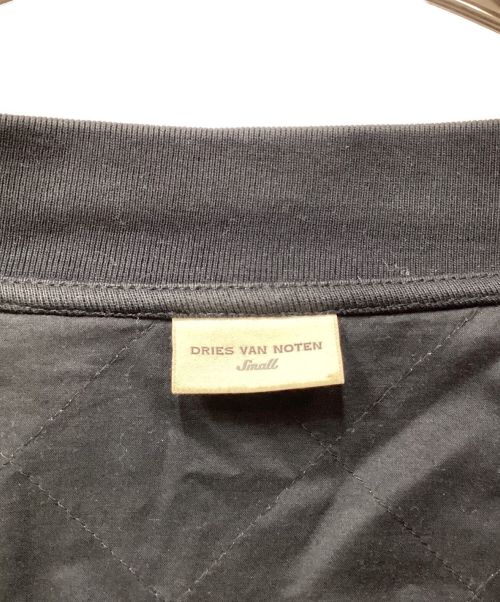 DRIES VAN NOTEN（ドリスヴァンノッテン）DRIES VAN NOTEN (ドリスヴァンノッテン) キルティング切替ブルゾン ブラック サイズ:Sの古着・服飾アイテム