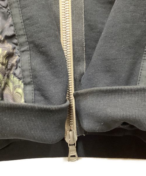 DRIES VAN NOTEN（ドリスヴァンノッテン）DRIES VAN NOTEN (ドリスヴァンノッテン) キルティング切替ブルゾン ブラック サイズ:Sの古着・服飾アイテム