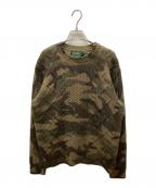 POLO COUNTRYポロカントリー）の古着「クルーネックニット」｜カーキ