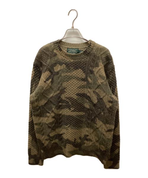 POLO COUNTRY（ポロカントリー）POLO COUNTRY (ポロカントリー) クルーネックニット カーキ サイズ:Sの古着・服飾アイテム