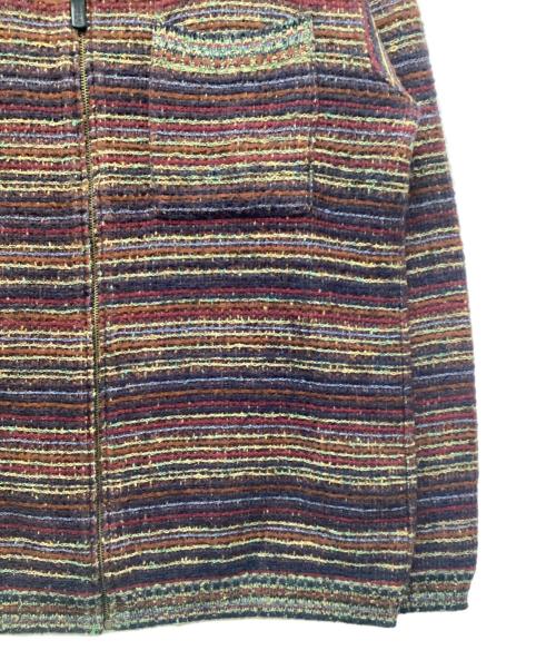 missoni sports（ミッソーニスポーツ）MISSONI SPORTS (ミッソーニスポーツ) ジップニット レッド サイズ:48の古着・服飾アイテム