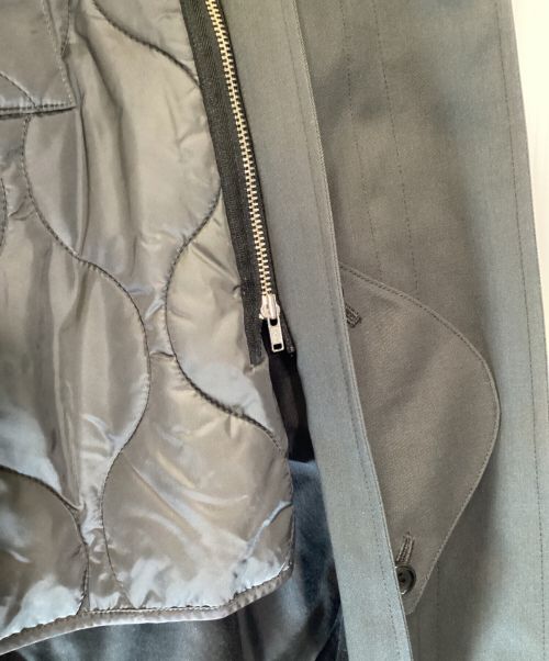 Graphpaper（グラフペーパー）Graphpaper (グラフペーパー) Scale Off Wool Balmacaan Coat / ウールコート カーキ サイズ:1の古着・服飾アイテム