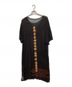 GROUND Yグラウンドワイ）の古着「コラボカットソー」｜ブラック