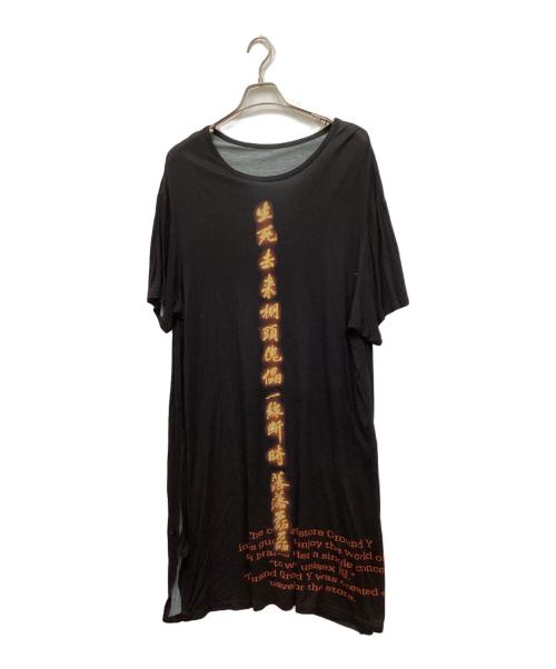 GROUND Y（グラウンドワイ）GROUND Y (グラウンドワイ) コラボカットソー ブラック サイズ:3の古着・服飾アイテム