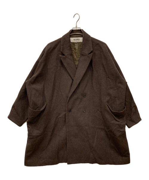 BASISBROEK（バージスブルック）BASISBROEK (バージスブルック) EGGダブルチェスターコート ブラウン サイズ:3の古着・服飾アイテム