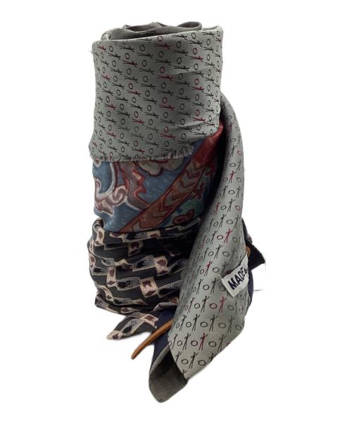 MADE by sunny sideup（メイド バイ サニーサイドアップ）MADE by sunny sideup (メイド バイ サニーサイドアップ) ヴィンテージネクタイリメイクストール マルチカラーの古着・服飾アイテム