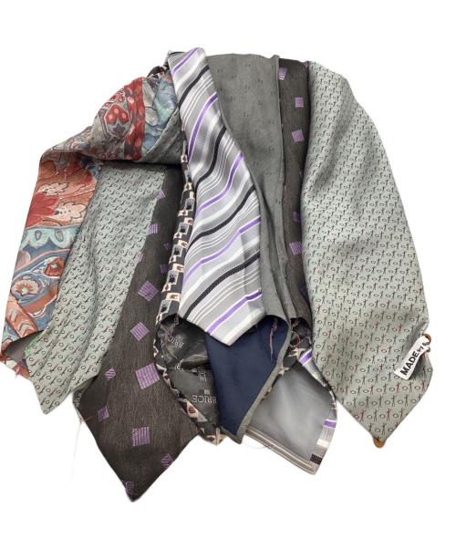 MADE by sunny sideup（メイド バイ サニーサイドアップ）MADE by sunny sideup (メイド バイ サニーサイドアップ) ヴィンテージネクタイリメイクストール マルチカラーの古着・服飾アイテム