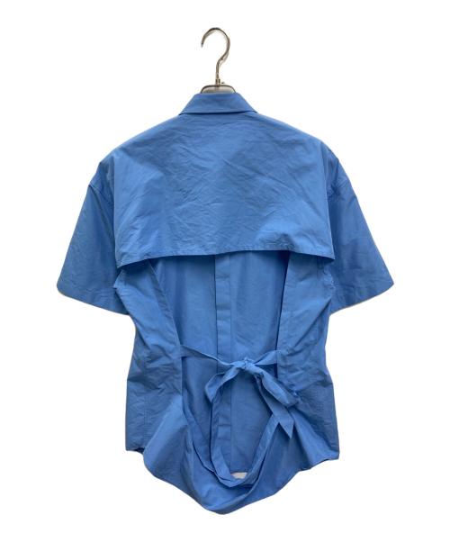 SOFTHYPHEN（ソフトハイフン）SOFTHYPHEN (ソフトハイフン) 半袖シャツ ブルー サイズ:03の古着・服飾アイテム