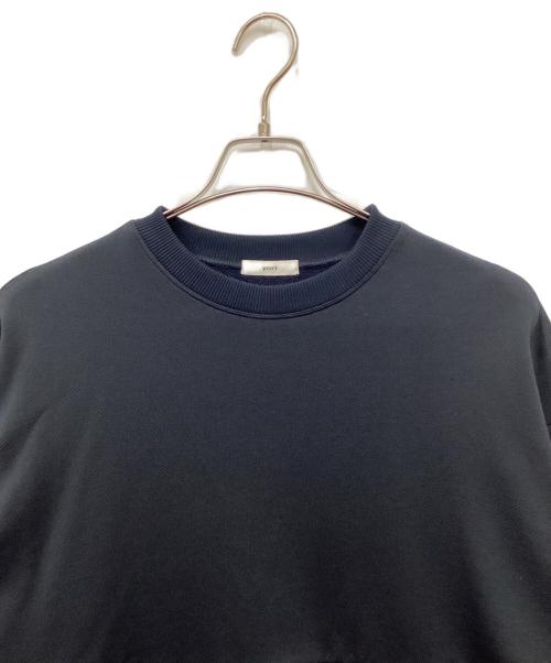 YORI（ヨリ）YORI (ヨリ) 裏毛ヘムフリルプルオーバー ネイビー サイズ:Fの古着・服飾アイテム