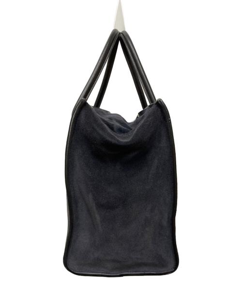 MANUELA（マヌエラ）MANUELA (マヌエラ) スクエアトート ネイビーの古着・服飾アイテム