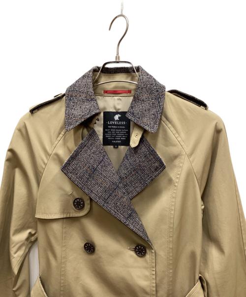 LOVELESS（ラブレス）LOVELESS (ラブレス) ブロッキングトレンチコート ベージュ サイズ:44の古着・服飾アイテム