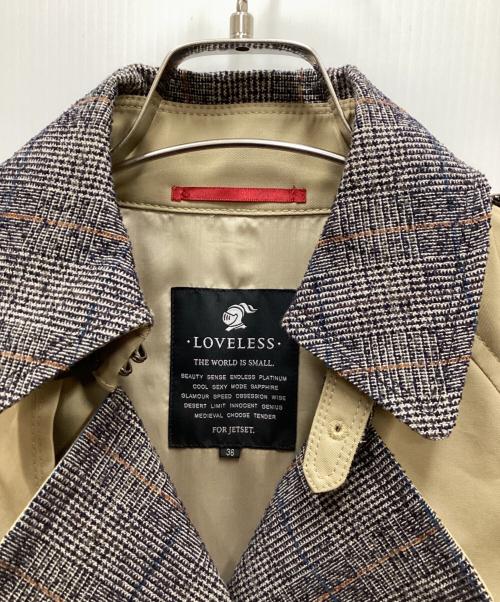 LOVELESS（ラブレス）LOVELESS (ラブレス) ブロッキングトレンチコート ベージュ サイズ:44の古着・服飾アイテム