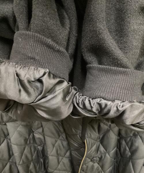 CAROLINA GLASER（カロリナ グレイサー）CAROLINA GLASER (カロリナ グレイサー) キルティング配色コート ブラック サイズ:FREEの古着・服飾アイテム