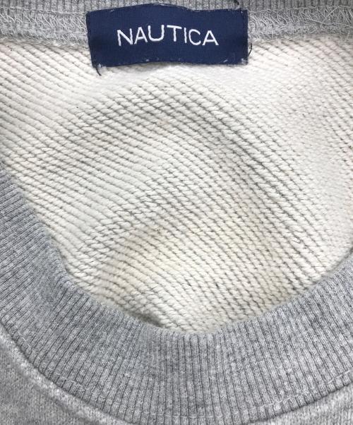 NAUTICA（ノーティカ）NAUTICA (ノーティカ) カレッジロゴスウェット グレー サイズ:Mの古着・服飾アイテム