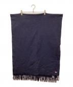 maison kitsuneメゾンキツネ）の古着「トリコロールフォックスマフラー」｜ネイビー