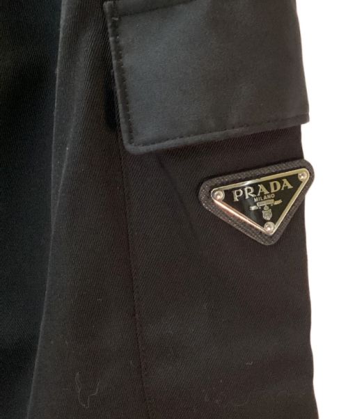 PRADA（プラダ）PRADA (プラダ) トライアングル カーゴパンツ ブラック サイズ:XSの古着・服飾アイテム