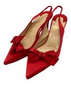 Christian Louboutinクリスチャン・ルブタン）の古着「リボンデザインピンヒール」｜レッド