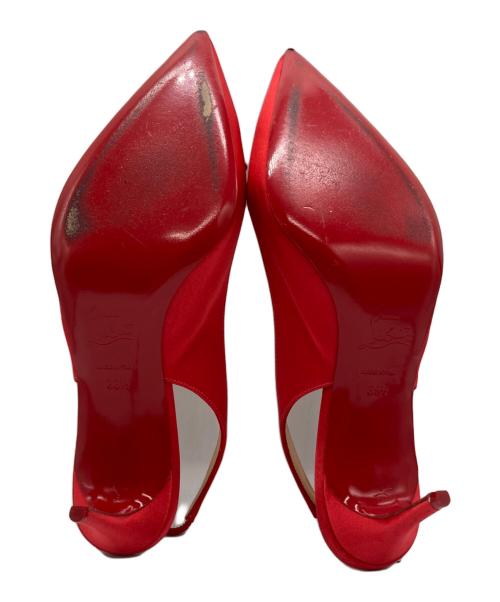 Christian Louboutin（クリスチャン・ルブタン）Christian Louboutin (クリスチャン・ルブタン) リボンデザインピンヒール レッド サイズ:36.5の古着・服飾アイテム