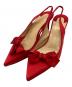 Christian Louboutin（クリスチャン・ルブタン）の古着「リボンデザインピンヒール」｜レッド