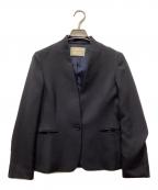 UNITED ARROWSユナイテッドアローズ）の古着「ノーカラージャケット」｜ネイビー