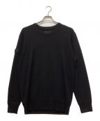 BRIEFINGブリーフィング）の古着「CASHMERE CREW NECK KNIT/カシミヤクルーネックニット」｜ブラック