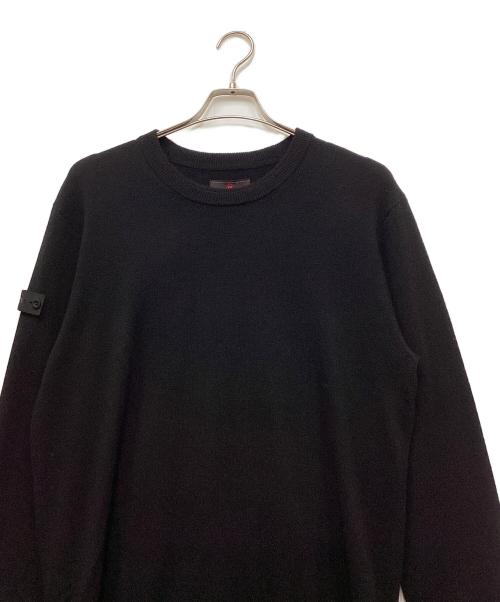 BRIEFING（ブリーフィング）BRIEFING (ブリーフィング) CASHMERE CREW NECK KNIT/カシミヤクルーネックニット ブラック サイズ:Lの古着・服飾アイテム