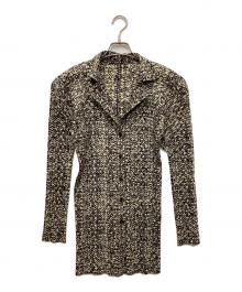 PLEATS PLEASE（プリーツプリーズ）の古着「総柄プリーツブラウス」｜マルチカラー