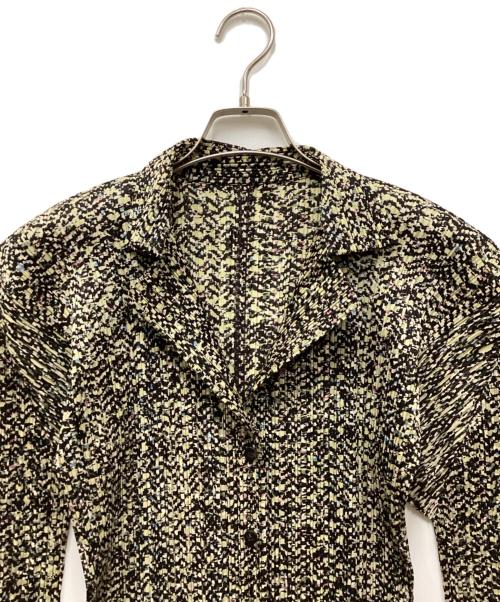 PLEATS PLEASE（プリーツプリーズ）PLEATS PLEASE (プリーツプリーズ) 総柄プリーツブラウス マルチカラー サイズ:3の古着・服飾アイテム