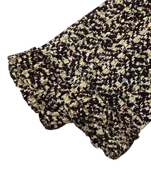 PLEATS PLEASE（プリーツプリーズ）PLEATS PLEASE (プリーツプリーズ) 総柄プリーツブラウス マルチカラー サイズ:3の古着・服飾アイテム