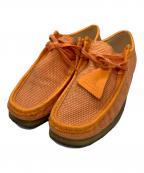 CLARKSクラークス）の古着「ワラビーブーツ」｜オレンジ