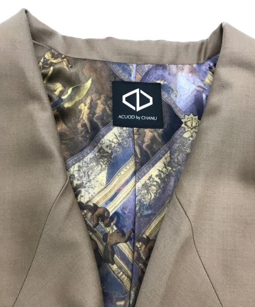 ACUOD by CHANU（アクオド バイ チャヌ）ACUOD by CHANU (アクオド バイ チャヌ) ダブルコート ベージュ サイズ:FREEの古着・服飾アイテム