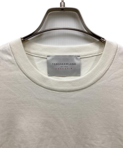 TOMORROW LAND（トゥモローランド）TOMORROW LAND (トゥモローランド) リブライン ニットTシャツ ホワイト サイズ:Mの古着・服飾アイテム