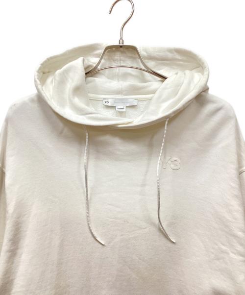 Y-3（ワイスリー）Y-3 (ワイスリー) U CH1 LOGO HOODIE ホワイト サイズ:Lの古着・服飾アイテム