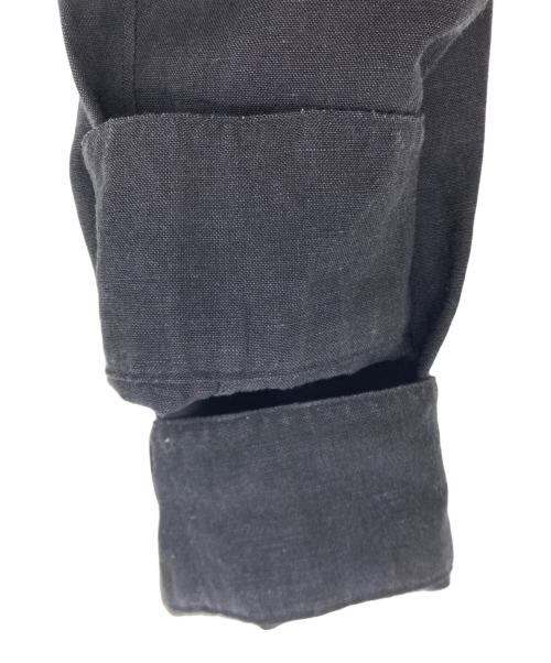 ikiji（イキジ）IKIJI (イキジ) ウールリネンプルオーバー ネイビー サイズ:FREEの古着・服飾アイテム