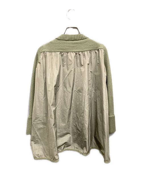 MONCLER（モンクレール）MONCLER (モンクレール) ヴァージン ウール ドッキング ニット カーキ サイズ:Mの古着・服飾アイテム